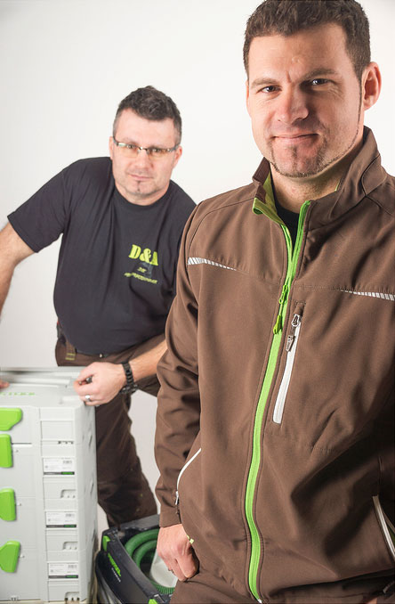 Die Montagetischler – Team David Luckenberger und Andreas Szerelem
